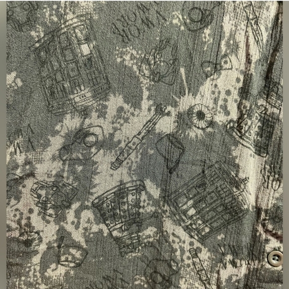 Torrid Green Doctor Who Long Sleeve Blouse - Picture 3 of 4